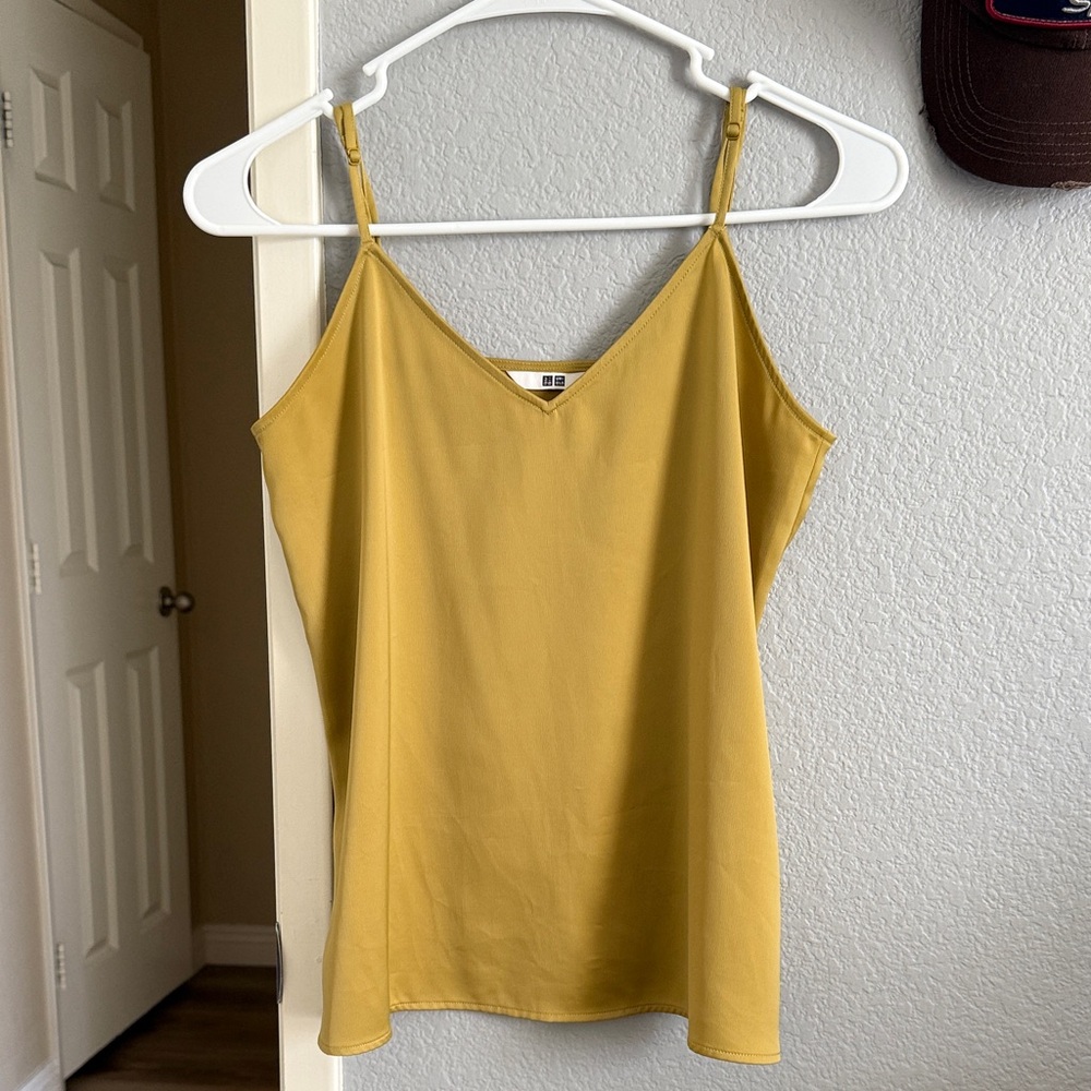 Uniqlo Satin Camisole / Blouse Spaghetti Strap Top